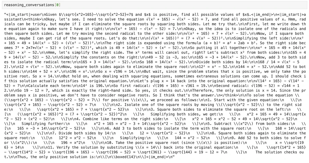 Processing reasoning data for Qwen3 fine-tuning