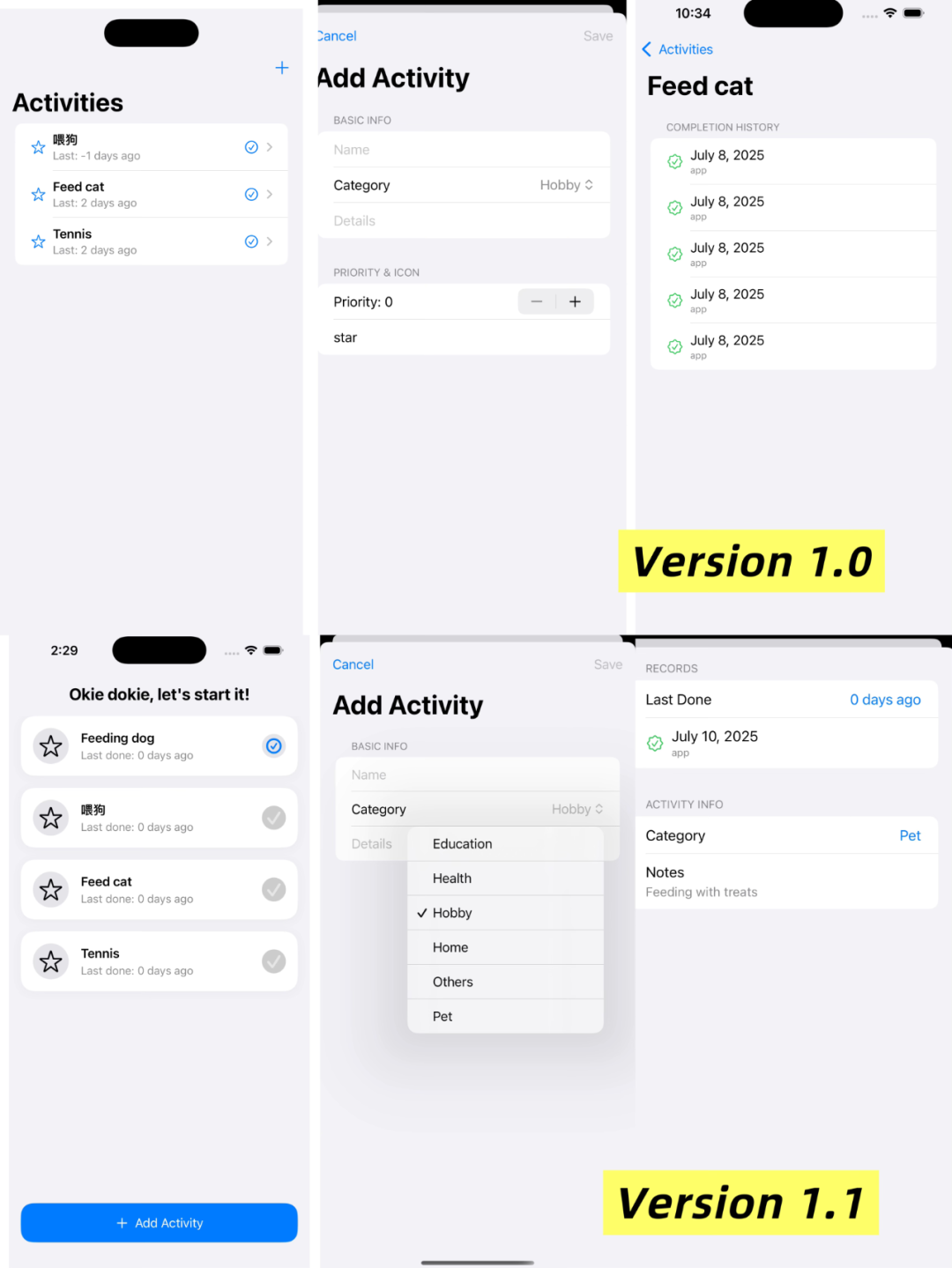 The app with basic functionality implemented