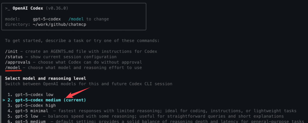Configuration TOML file showing model provider setup, API keys, and security settings