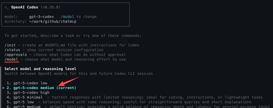 Configuration TOML file showing model provider setup, API keys, and security settings