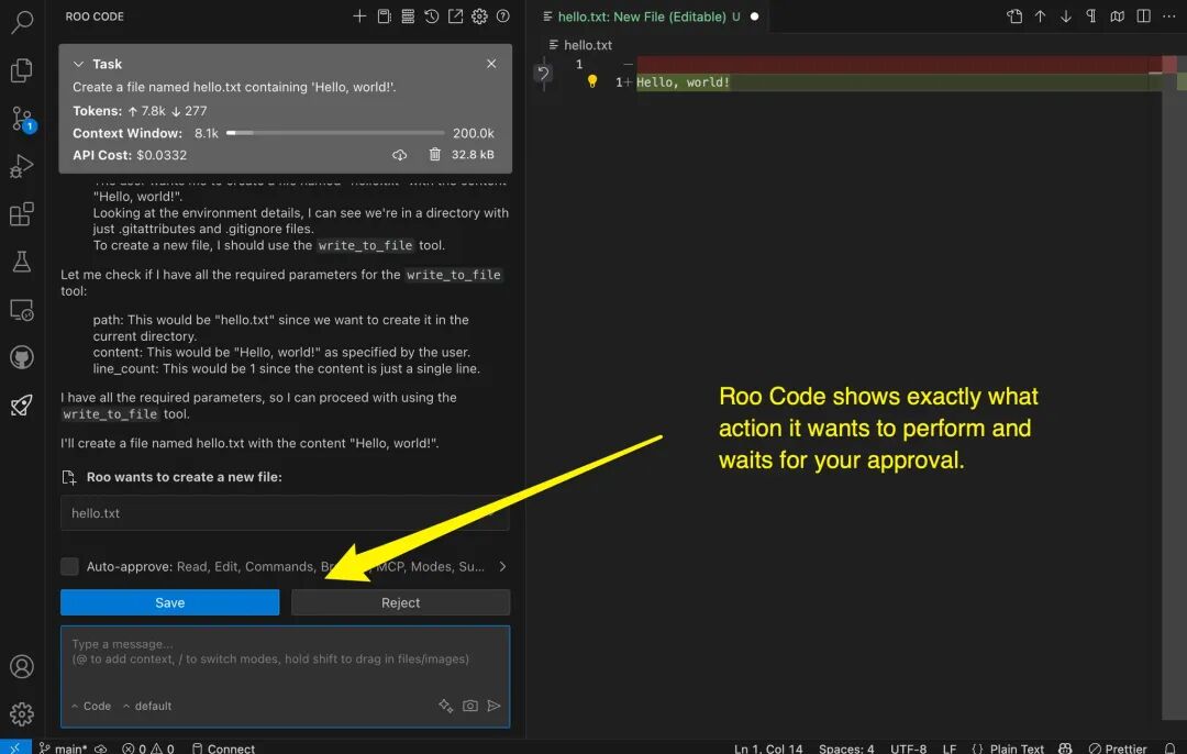 Roo Code multi-file codebase refactoring with user confirmation workflow