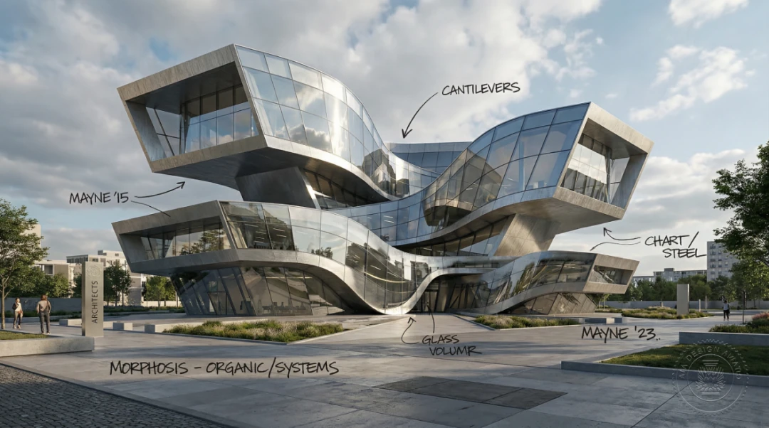 Conversational editing example showing architectural sketch transformed into hyper-realistic photograph by Nano Banana Pro
